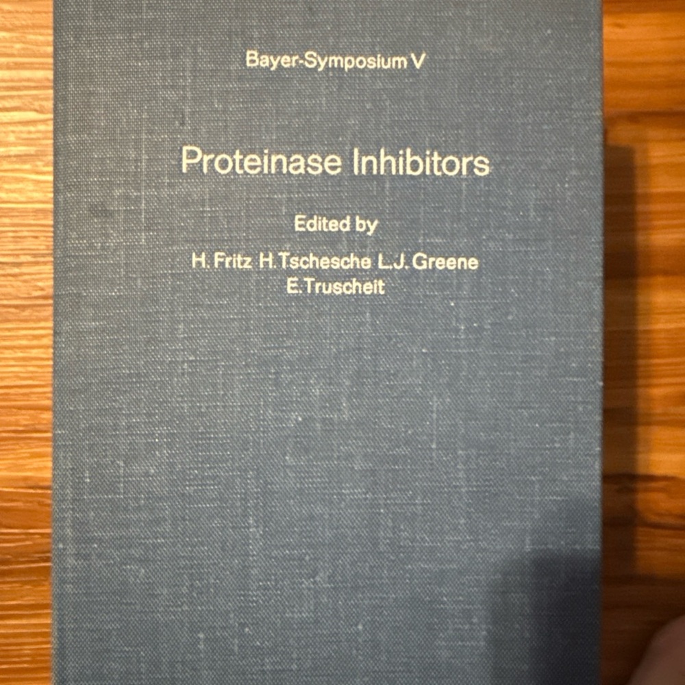 Proteinase Inhibitors Book - Blue Cover